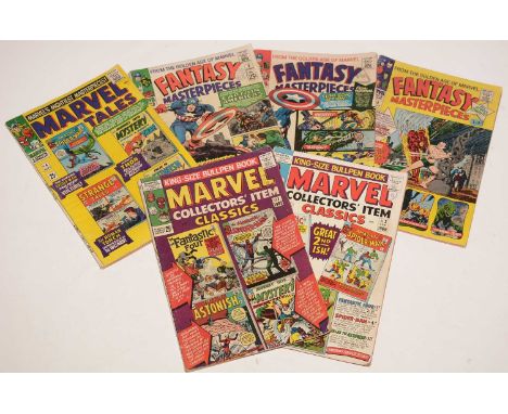 Marvel Collectors' Item Classics, No's. 1 and 2; Marvel Tales, No. 4; and Fantasy Masterpieces, No's. 3, 5 and 8.