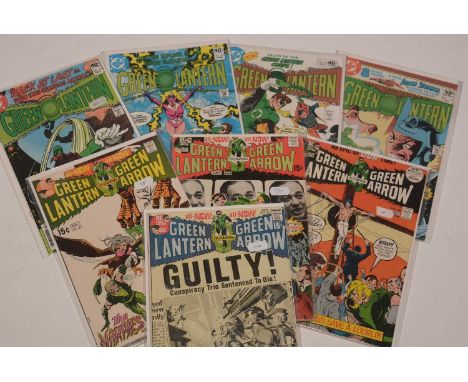 Green Lantern and Green Arrow, No's. 80, 82, 84, 89, 123, 129, 130 and 133. Cents-only issues.