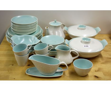 An extensive Poole pottery part dinner and tea service.