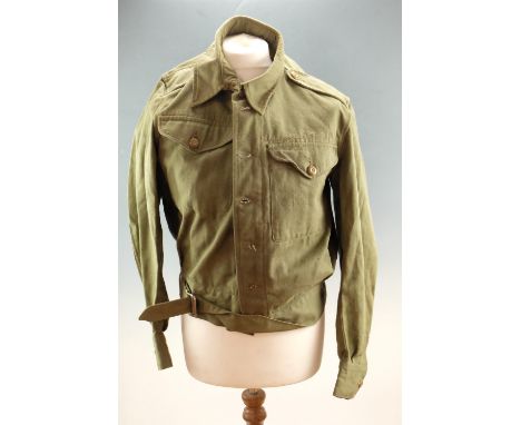 A 1950s British army denim blouse