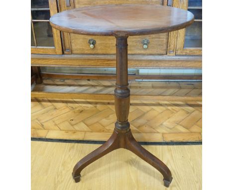 A George III mahogany tripod wine table,  47 x 74 cm
