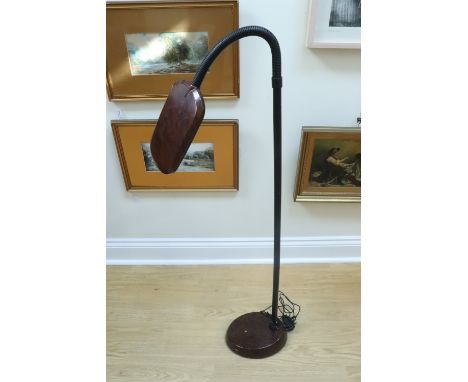 A contemporary Senior floor-standing LED reading lamp, 140 cm