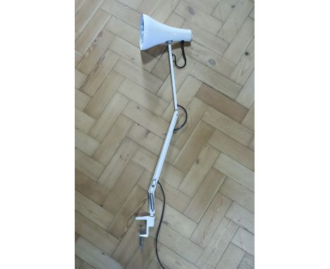 A Herbert Terry and Sons Ltd "Anglepoise" reading lamp, having a table clamp base