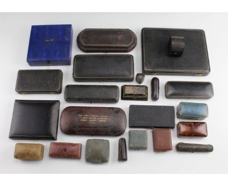A group of antique and vintage jewellery, silverware, cheroot and similar boxes