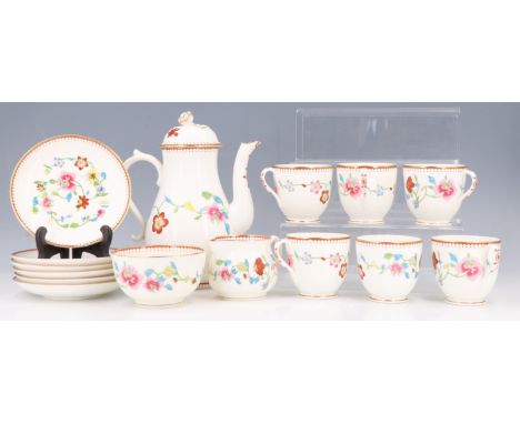 A 1935 Royal Worcester Astley tea set, teapot 20 cm