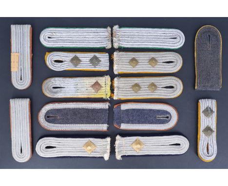 A collection of German Third Reich Luftwaffe and other shoulder straps / epaulettes
