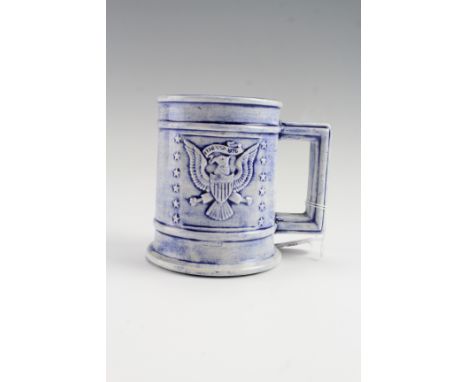 A 1976 US Presidential presentation ceramic tankard decorated with a US eagle and bearing the inscription "May 1976. With Bes