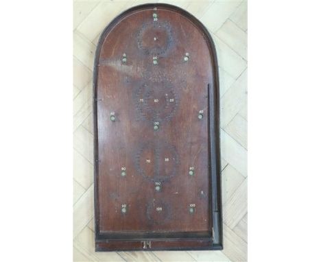 A vintage bagatelle game, 76 cm 