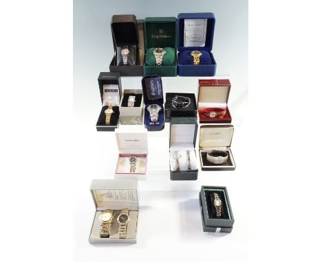 A group of boxed wristwatches, including Rotary, Sekonda, Citizen, etc