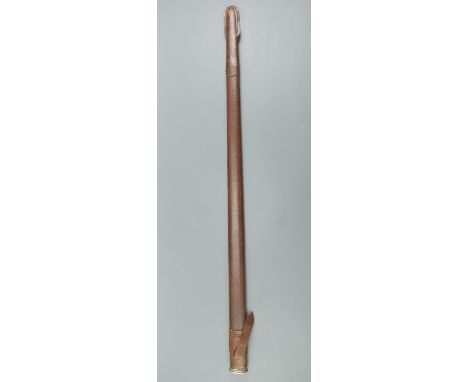 A British army officer's Field Service sword scabbard, throat 29 mm internally, 87 cm