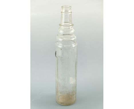 [ Classic car ] A vintage Esso motor oil one quart glass bottle, 39 cm