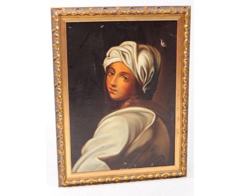 A large 19th century study of the Portrait of Beatrice Cenci by Guido Reni (1600), also attributed to Elisabetta Sirani and G