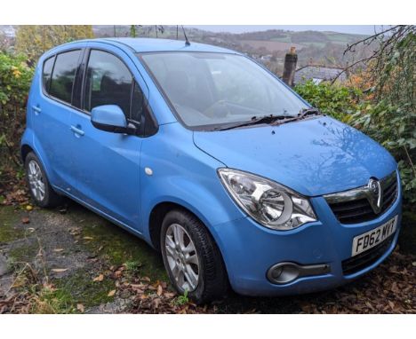 FD62 MVT - Vauxhall Agila 1.2 (1242cc) VVT Automatic - First Registered January 2013. Blue. Mileage 28139. MOT Expires Febura