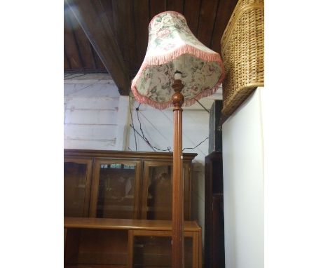 Wooden Standard Lamp ( wiring cut off )