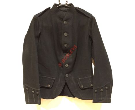 The Cameronians (Scottish Rifles) Other Rank's issue Doublet. A good example. Dark green material, retaining black horn Victo