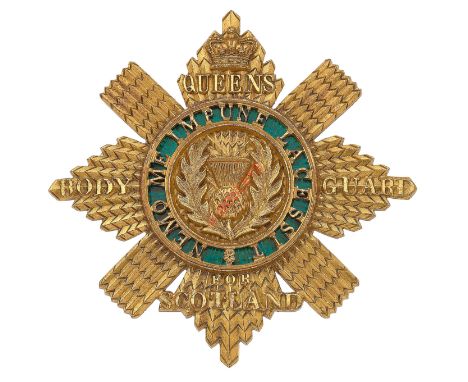 Queen's Body Guard for Scotland, Royal Company of Archers Victorian cap star. A fine gilt example. Star of the Order of the T