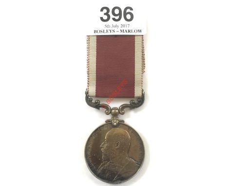 Army Veterinary Corps Edward VII Long Service & Good Conduct Medal. Awarded to "54 SERJT A.B. STANSFIELD AVC"