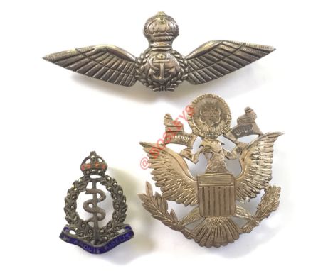 Fleet Air Arm Chinese Silver Regimental Sweetheart Brooch. Pre 1952 pair of FAA pilot wings, are stamped to the reverse with 