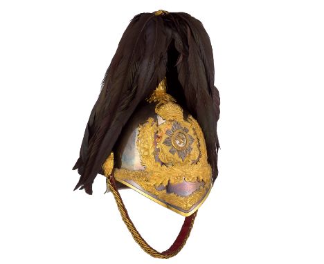 Queen's Own Glasgow Yeomanry  Victorian 1847 pattern helmet. A magnificent and scarce post 1901 example of the 1847 (Albert) 