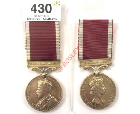 Border Regiment Two Regular Army Long Service & Good Conduct Medals. Comprising: George V (Crowned Head) "35896 SJT A. JACKSO