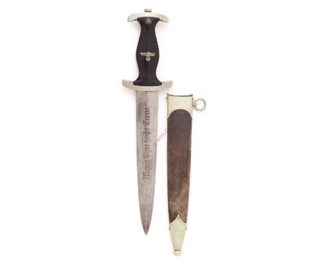 German Third Reich 1933 model SS dagger by Gottlieb Hammesfahr, Solingen-Foche  A fine example, the blade etched ‘Meine Ehre 
