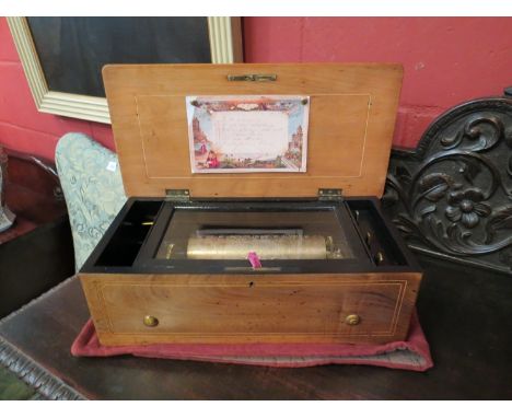 A Victorian Paillard music box playing 6 airs 