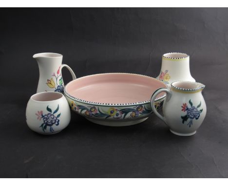Poole pottery including vases, lidded pots, jars and bowl (14) 