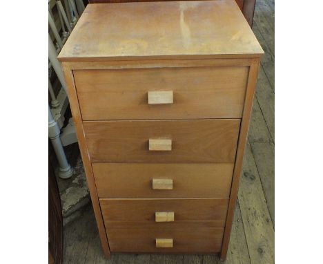 A two shelf bookcase and modern chest of drawers