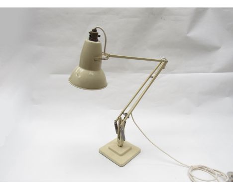 A Herbert Terry anglepoise desk lamp in cream 