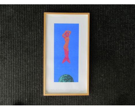 A framed and glazed limited edition print 'No Peace for the Wicked - And I'm a very Naughty Girl'  2/4 Ashley Cook, 35cm x 64