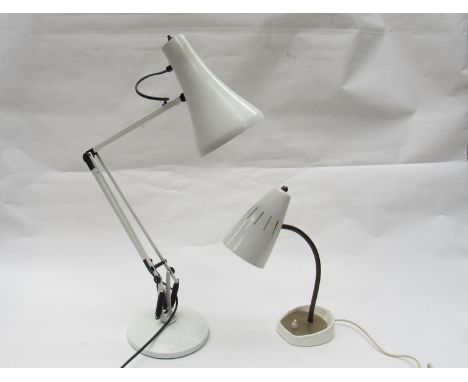 An Angle Poise model 90 lamp and another 1950's smaller lamp (2)