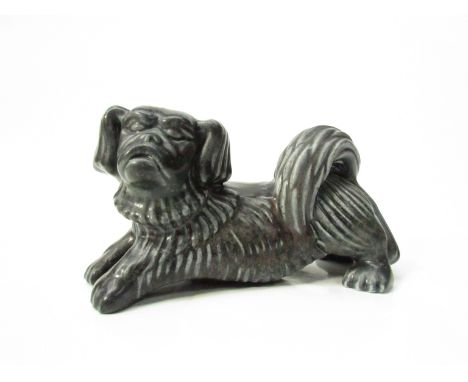 A Rorstrand Pottery, Swedish rare dog figurine designed by Gunnar Nylund. 20cm long x 19cm high 