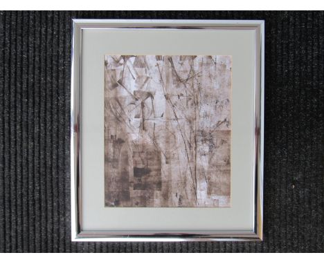 ALAN WEBB (XXI) : "On Trains".  Framed and glazed screen print, artist's proof, signed verso.  43cm x 49cm