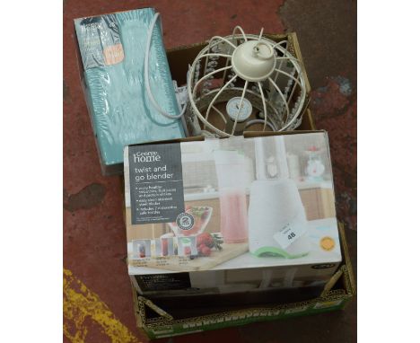 POLICE > A blender and a lamp  [VAT ON HAMMER PRICE]
