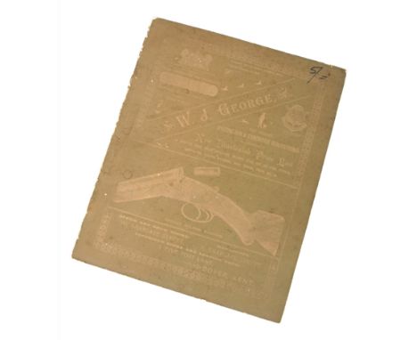 A "W. J. GEORGE SMITH, DOVER" CATALOGUEwith various illustrations of guns and gun tools, rifles and others