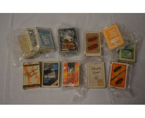 Packs of playing cards