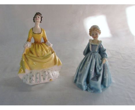 Royal Doulton 'Coralie' figurine HN 2307 & Royal Worcester 'Grandmother's dress' figurine modelled by F G Doughty