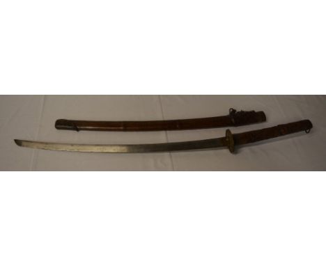 Japanese katana with saya (scabbard)