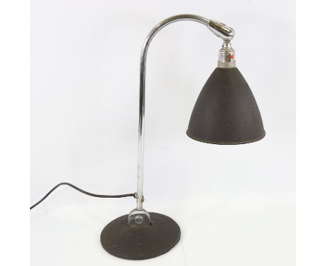 BESTLITE - first edition, BL2 table lamp by Best & Lloyd, 1930s, with original finish and maker's mark, height 50cmGood overa