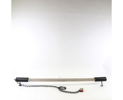PHILIPPE STARCK for St.Germain-Luminere, a rare Easylight lamp, 1978, with wall brackets, length 142cmGood original condition
