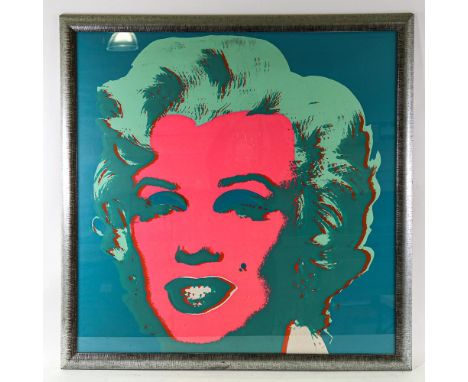 ANDY WARHOL - Sunday B Morning silkscreen print, framed, 90cm x 90cmGood condition 