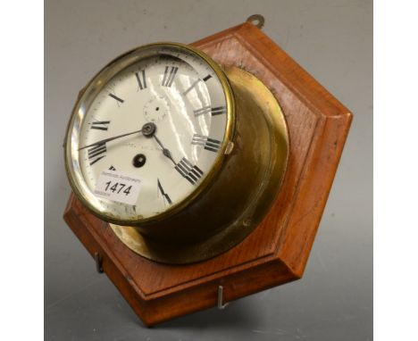 A brass ships clock