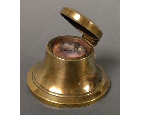 A miniature silver Capstan inkwell. Birmingham 1911