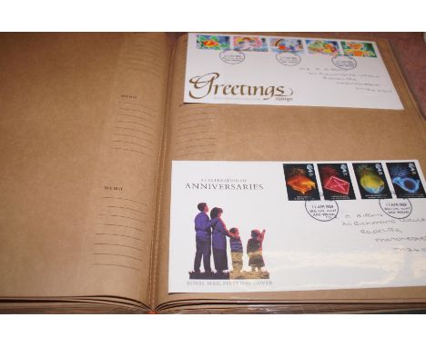 Album of first day covers, 72 in total mainly 80's 