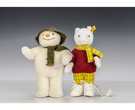 A Steiff Limited Edition for Danbury Mint The Snowman, 169 for 2013, in original box with certificate; and a yellow tagged Ru