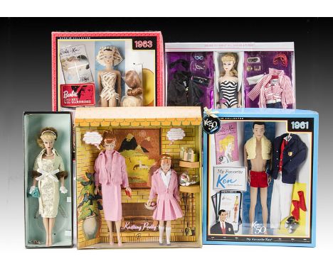 Nine Limited Edition 1960s Barbie Collector’s Sets: comprising Colour Magic, Knitting Pretty, Swirl Ponytail 1964, Barbie and