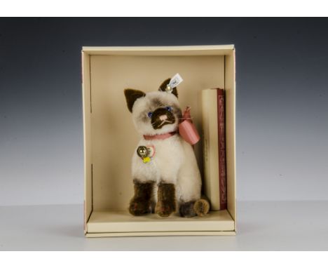 A Steiff Limited Edition replica Siamy Cat, 187 of 4000, in original box with certificate, 1994