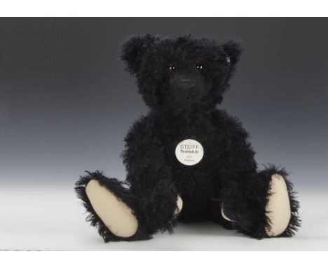 A Steiff Limited Edition large black Teddy Bear 1912, 1363 of 1912, in original box with certificate