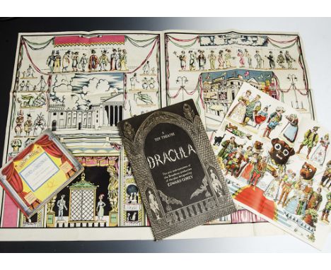 Other toy theatre: two Dracula books by Edward Gorey; Puffin Cut-out Book; Puffin The High Toby; reprint of Hodgson’s Troy; M