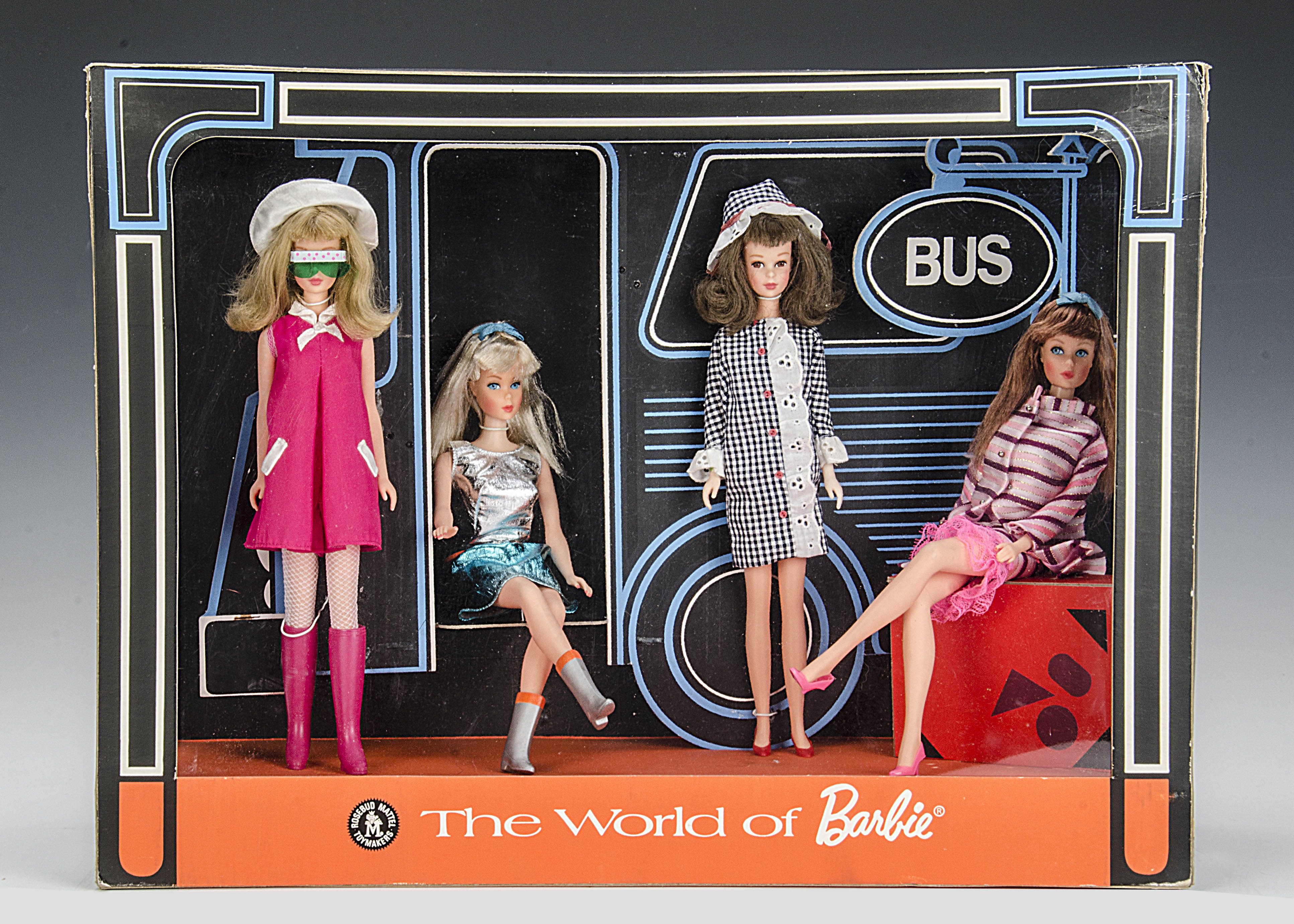 A rare Barbie ‘The World of Barbie’ Bus Stop point of sale display